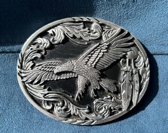 Belt Buckle Eagle Fancy Siskiyou USA