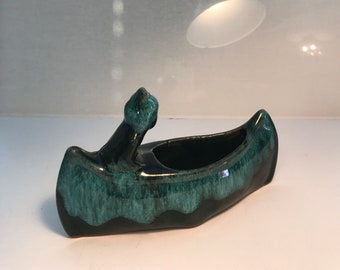 Vintage Canoe First Nations McMaster Pottery