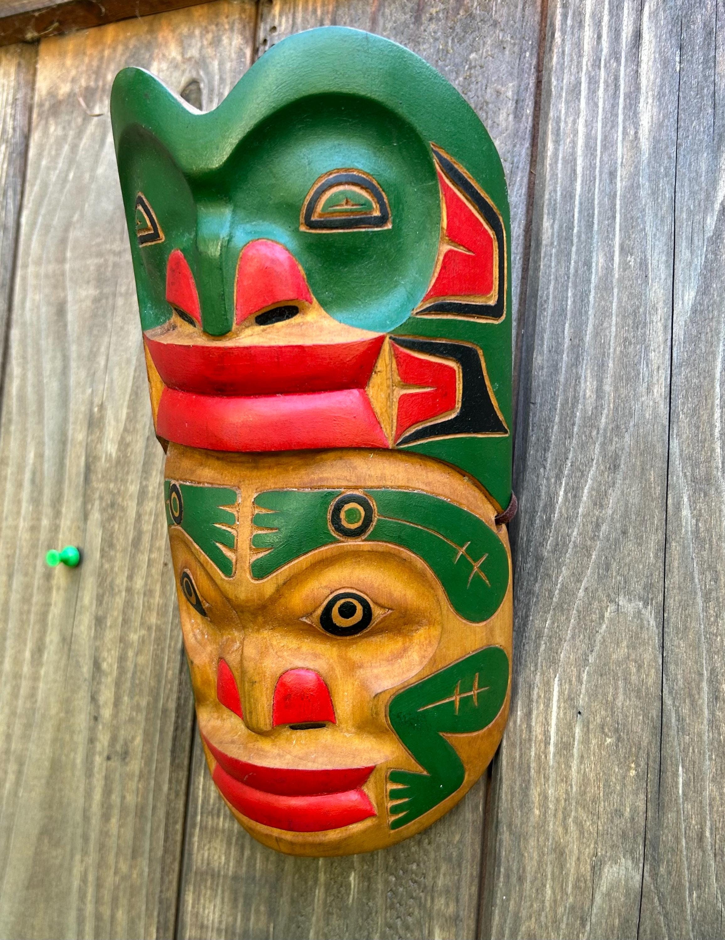 Frog Mask First Nations Signed & Initialed - Etsy