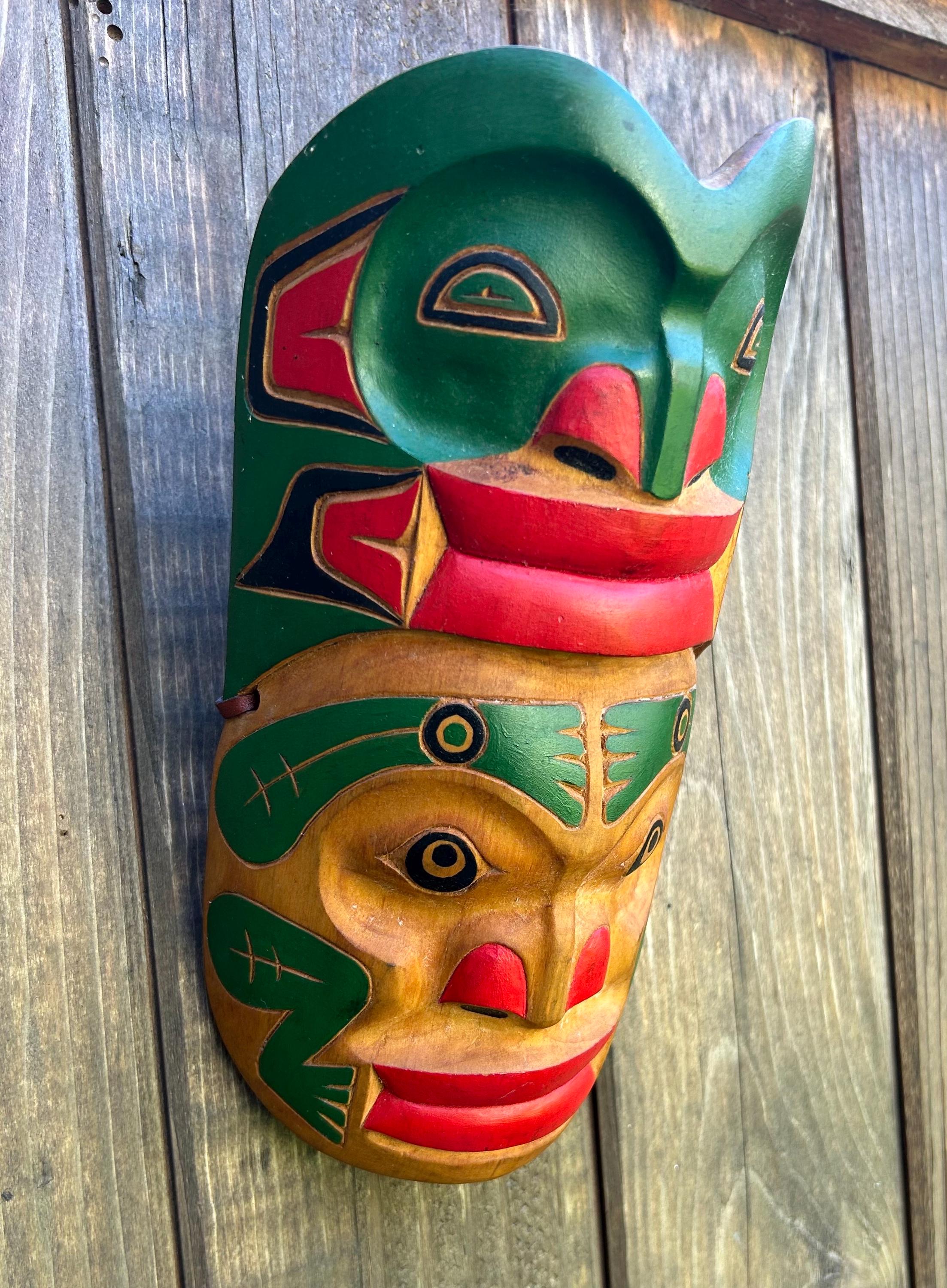 Frog Mask First Nations Signed & Initialed - Etsy