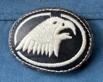 Eagle Belt Buckle Thread on Leather
