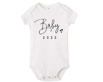 Baby Announcement / 2022 baby/ baby coming soon/ personalised bodysuit/ baby surprise/ baby news/ baby loading/ born in 2022