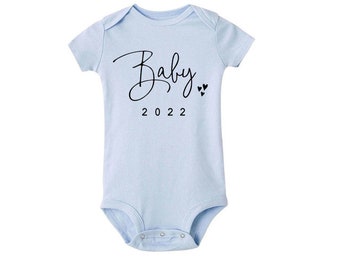 Baby Announcement / 2022 baby/ baby coming soon/ personalised bodysuit/ baby surprise/ baby news/ baby loading/ born in 2022