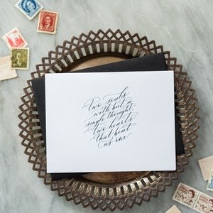 Tarjeta de amor - "Two Souls" Boda o Aniversario o Tarjeta de felicitación del Día de San Valentín