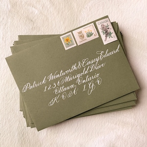 Individuelle Kuvert Kalligraphie - Klassische Schrift