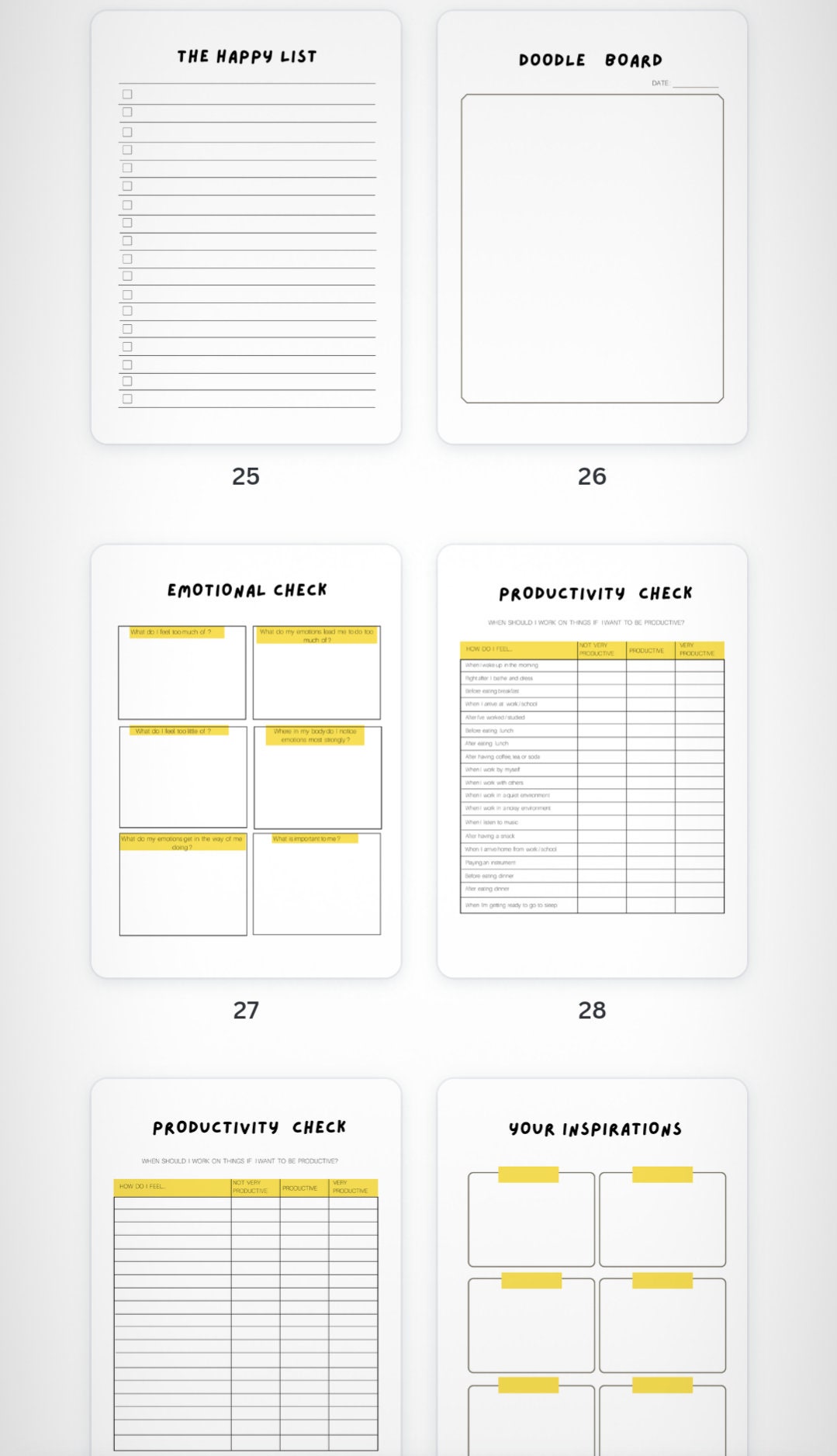 Adhd Brain Dump Etsy