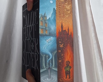 Quicksilver & Brimstone Hand-Painted Book Edges - Fae and Alchemy Fantasy Series Written by Callie Hart