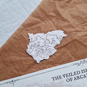 Collectible Fantasy Map Fragments - The Arcane Archive Mail Club