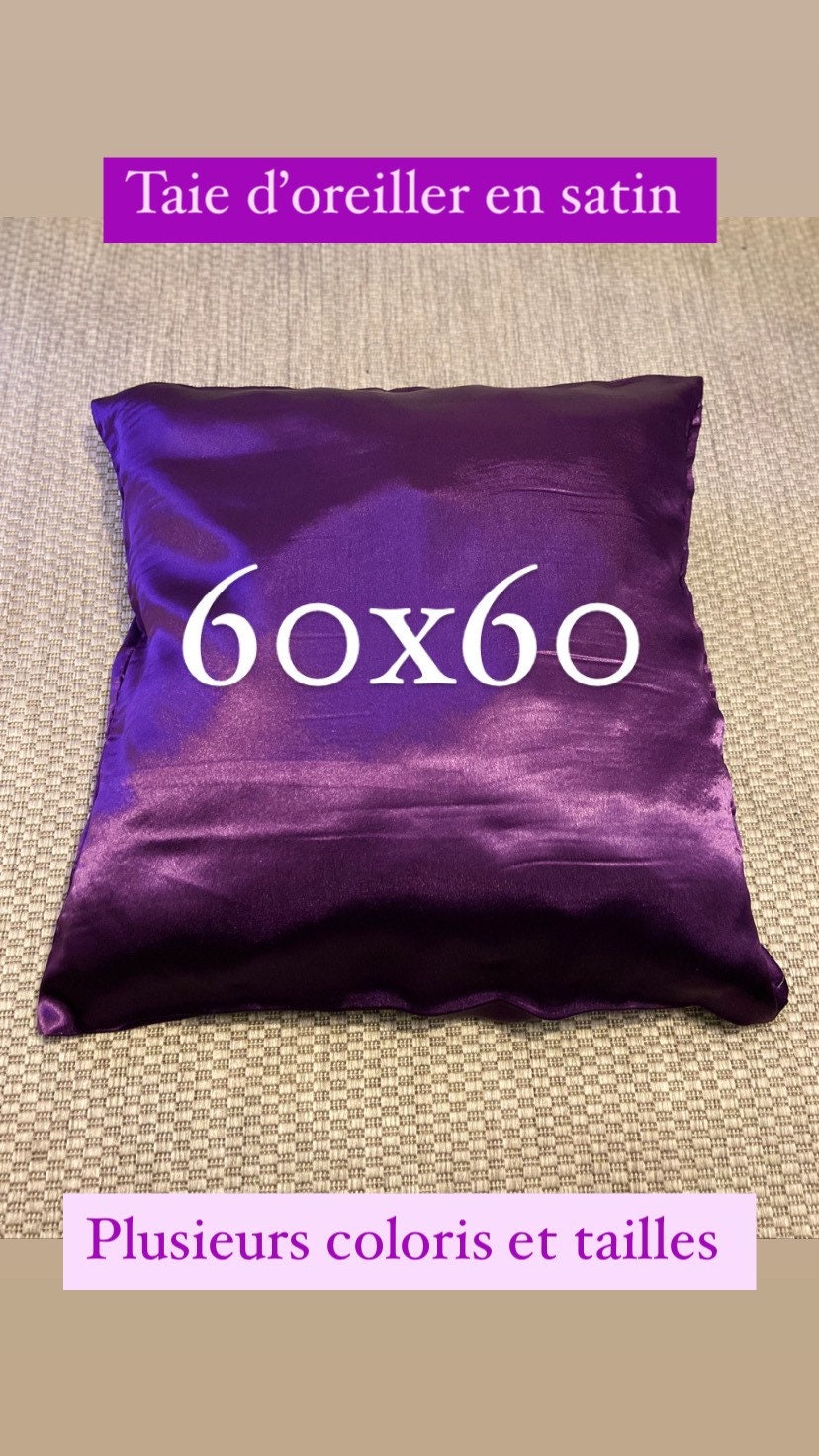 Taie d'oreiller Soyeuse en Satin