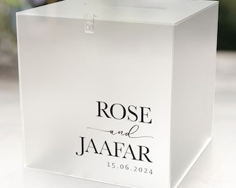 Frosted Wishing Well with padlock, Medium size, Custom Decal