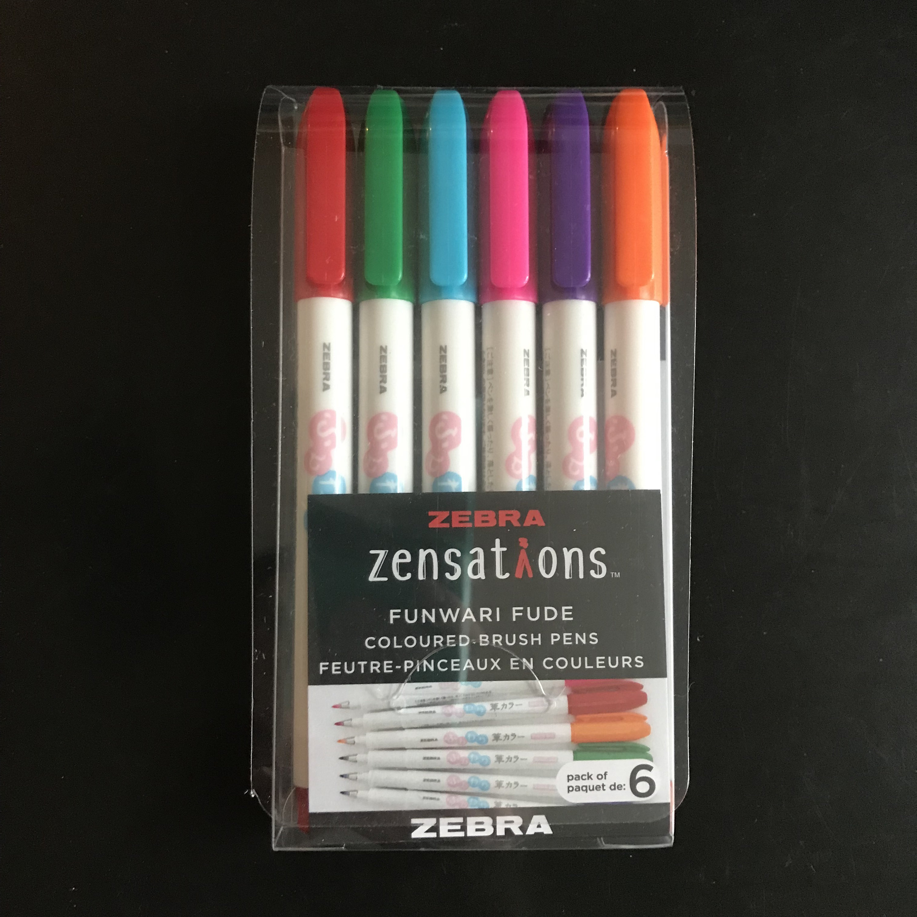 Zebra Funwari Fudenosuke Brush Pens Pack