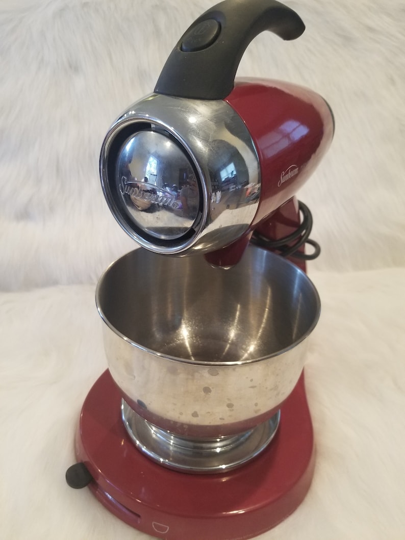 Vintage Red Sunbeam Mixmaster Heritage Series 2350 Stand Mixer Etsy