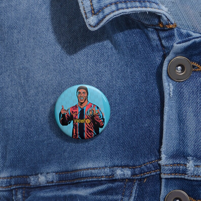Ronaldinho Custom Pin Buttons