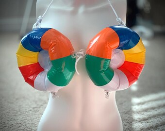 IN STOCK- Factory made Inflatable PVC Plastic Beach Ball Bikini Top