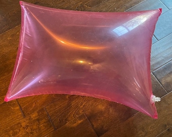 Transparent Pink  Inflatable PVC Pillow