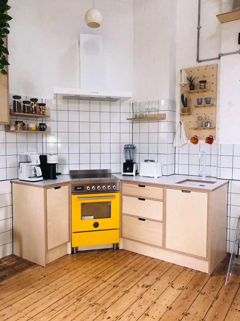 Premium Birch Ply Kitchen Units, Birch Plywood Base Units, Custom