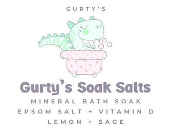 Gurty's Soak Mineral Bath Soak Salt Epsom Salt Muscle Relax