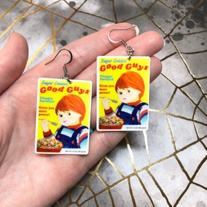 Halloween horror doll earrings - Halloween earrings - horror earrings