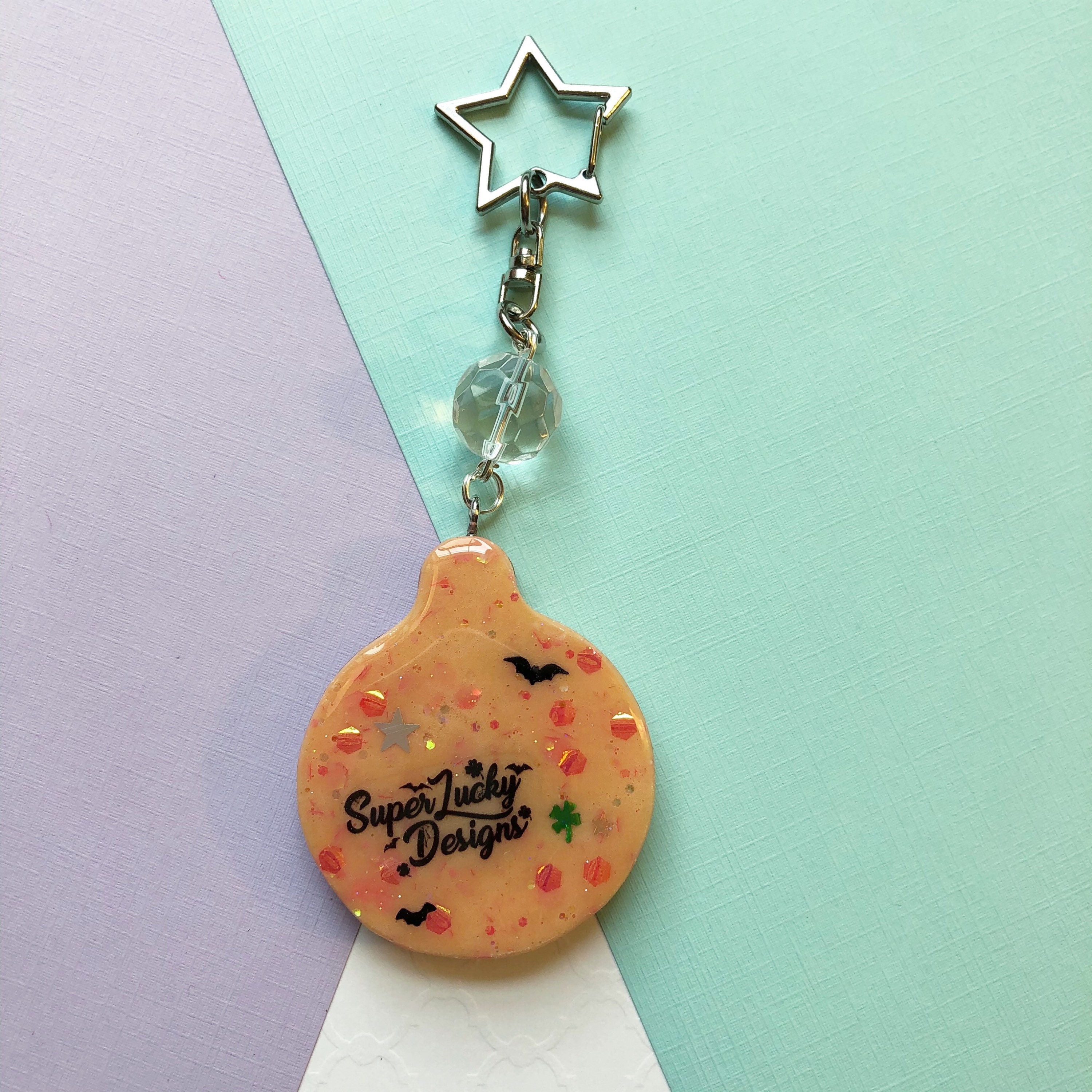 Cute Halloween keychain C devil charm Etsy