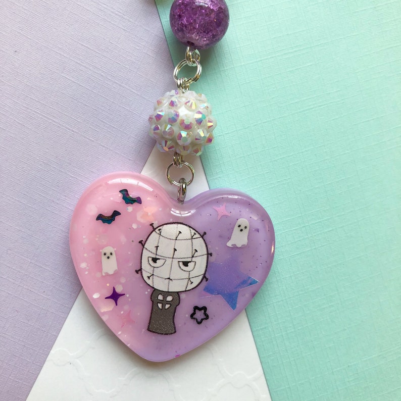 Kawaii Horror Guy Keychain Resin Keychain Etsy UK