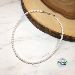 Simply beautiful white seed bead choker - white seed beads - seed bead choker - choker - simple choker