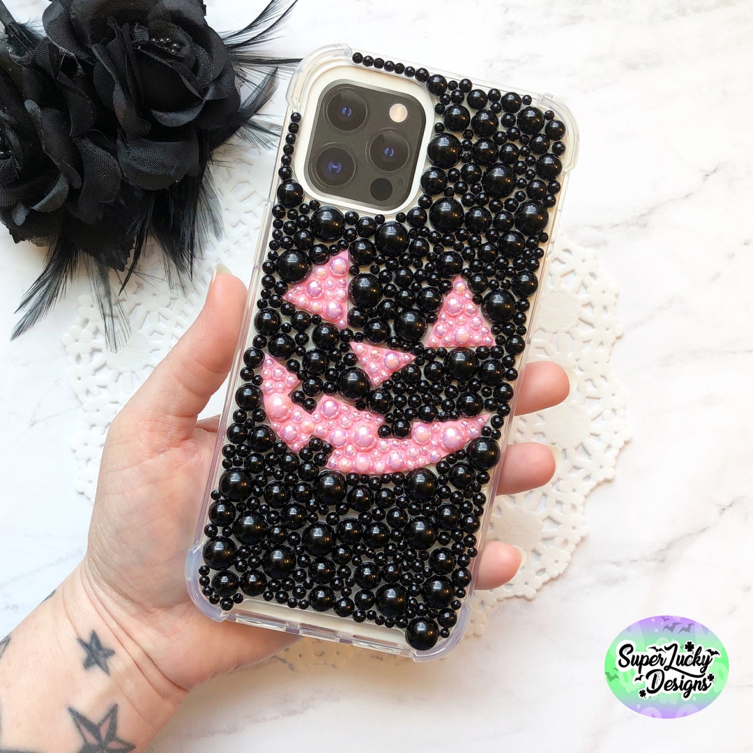 IPhone 12 Pro Halloween Jack O Lantern Rhinestone Case - Halloween ...