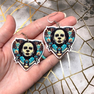 Halloween horror guy earrings - Halloween earrings - horror earrings