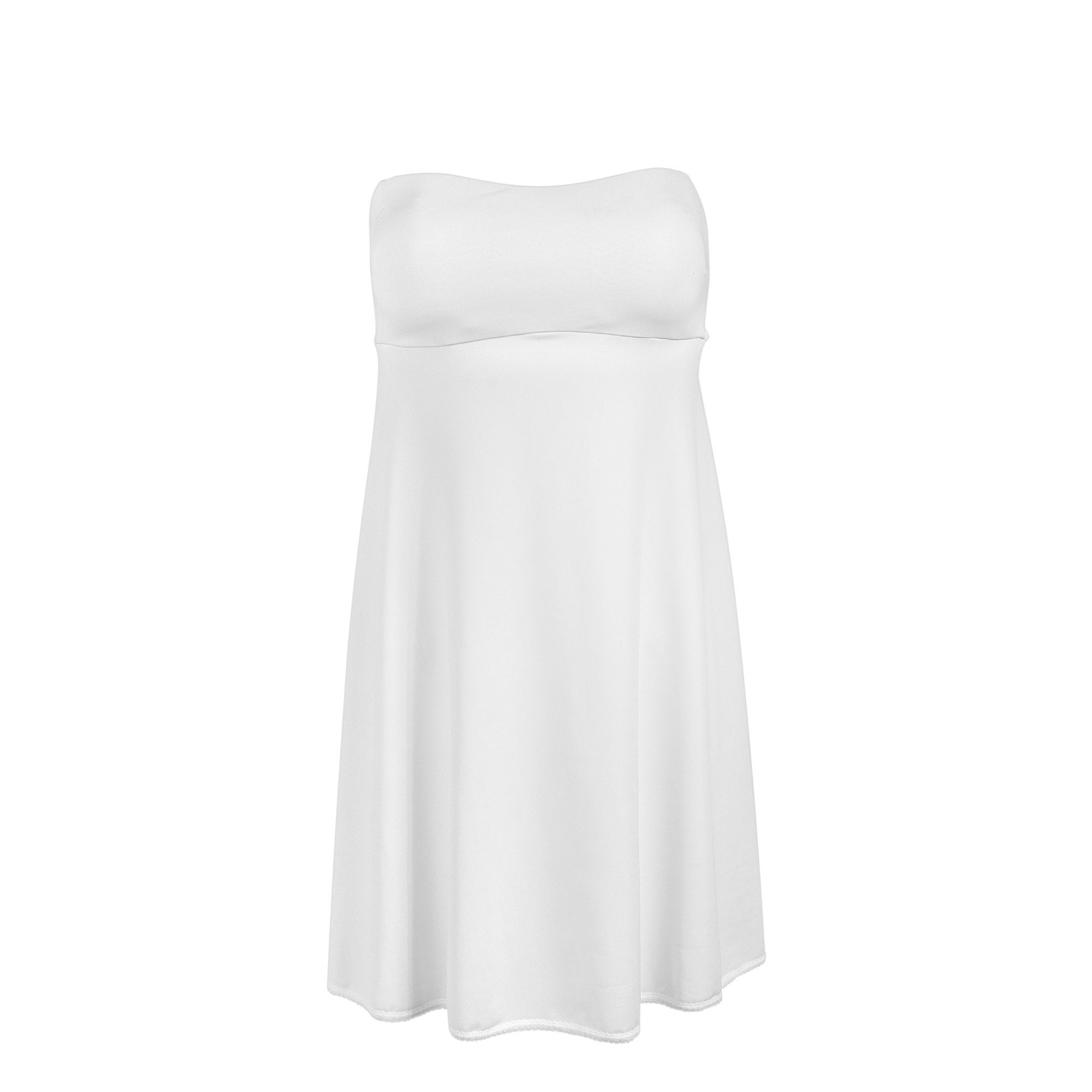 Vintage White Strapless Slip From Straps to Strapless Reduce Etsy Israel