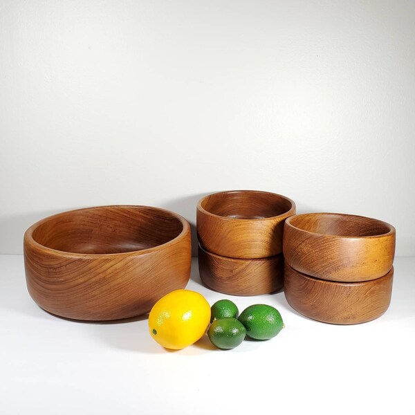 Teak Bowl Set