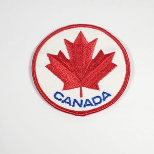 Vintage Kanada Patch rotes Ahornblatt gestickt Patch Kreis Patch kanadischen Kanada Patch Applikation