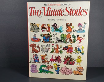 My Sleepytime Book of Two Minute Stories 1986 Hardcover Childrens Short Stories Bedtime Story Book