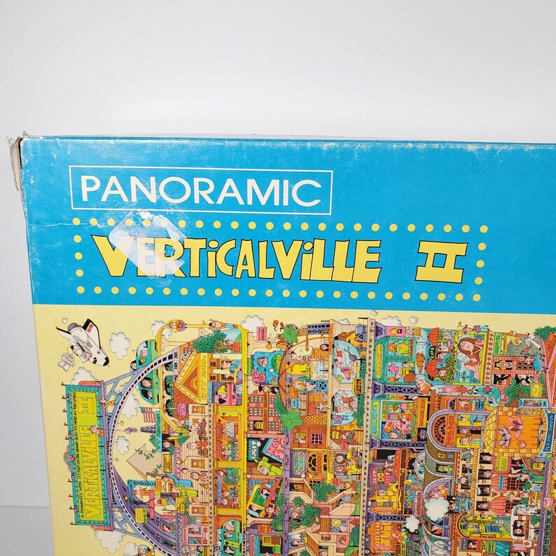 Vintage Springbok Puzzle Verticalville II Panoramic Jigsaw Etsy