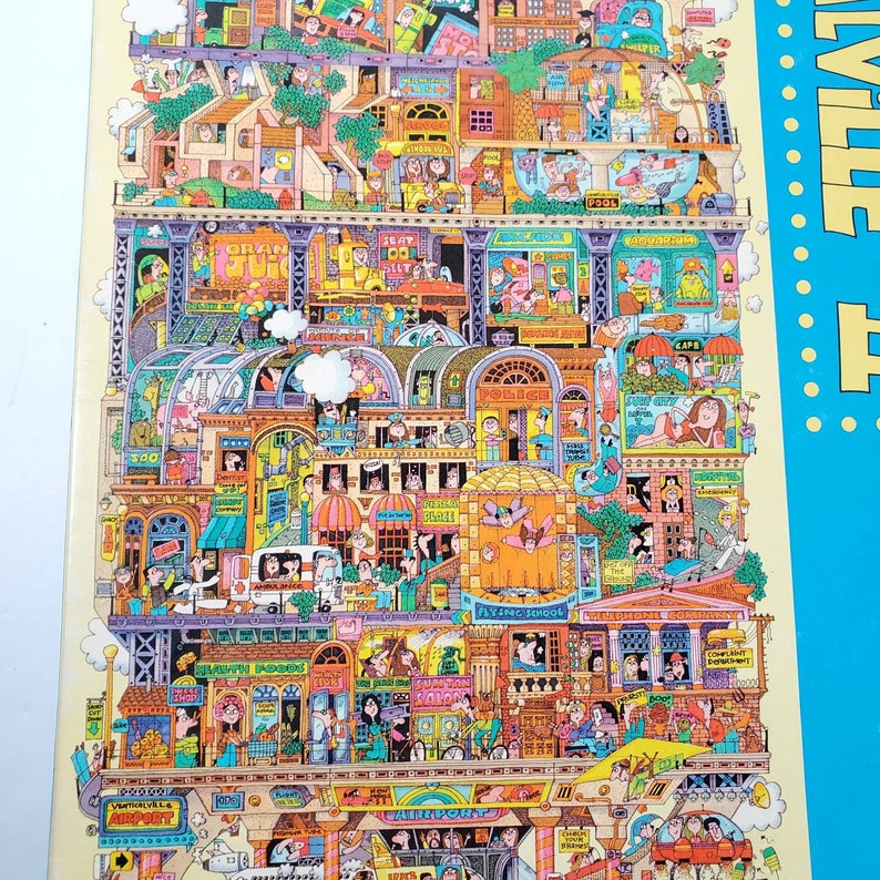 Vintage Springbok Puzzle Verticalville II Panoramic Jigsaw Etsy