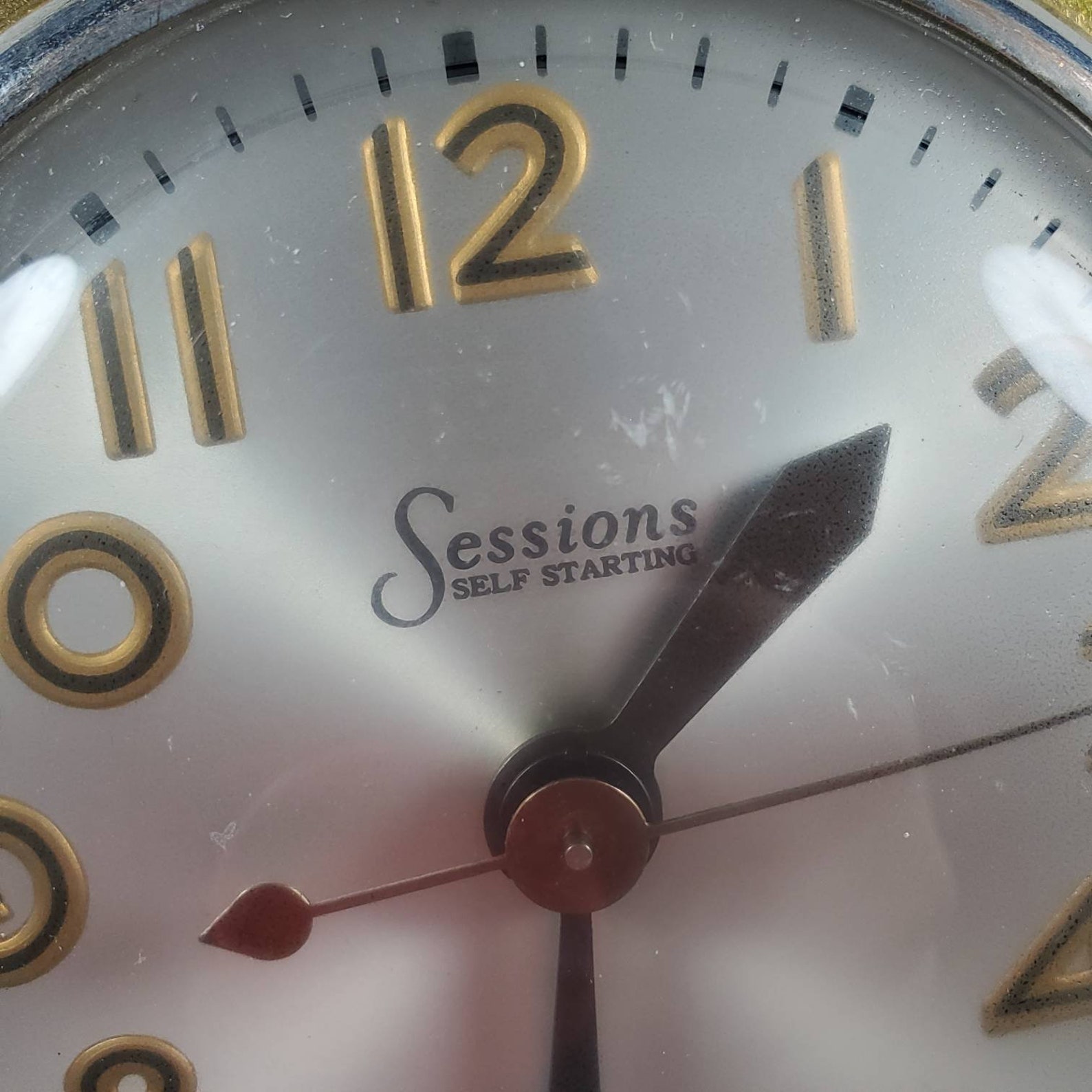 Vintage Marble Clock Sessions Self Starting Clock Electric Etsy