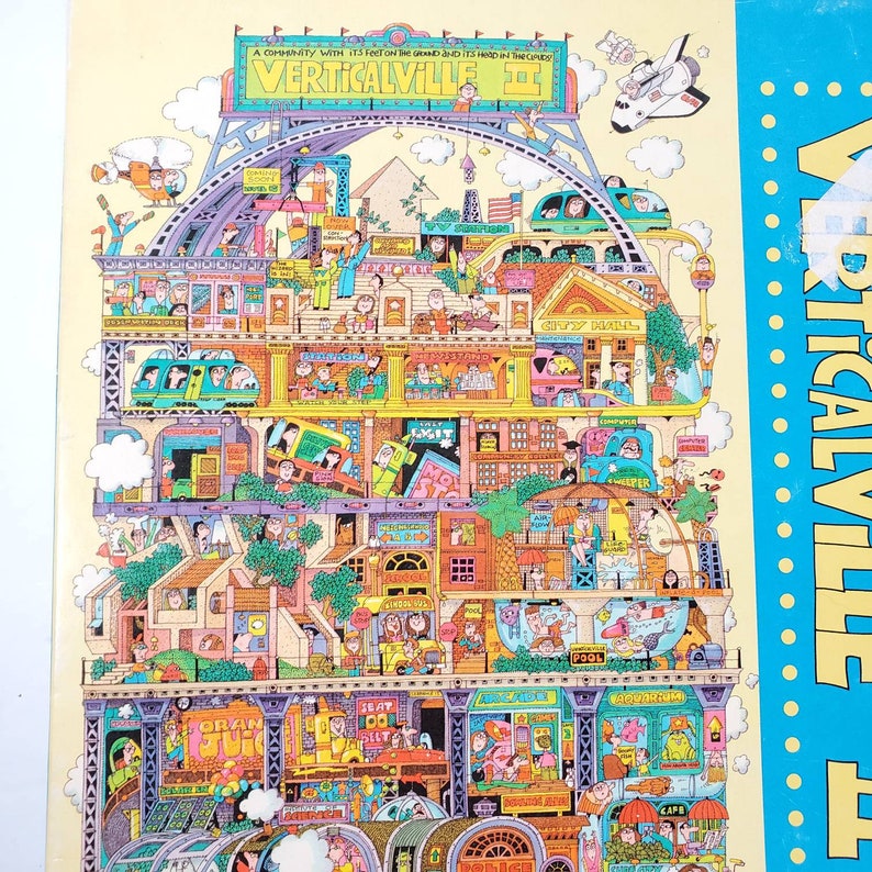 Vintage Springbok Puzzle Verticalville II Panoramic Jigsaw Etsy