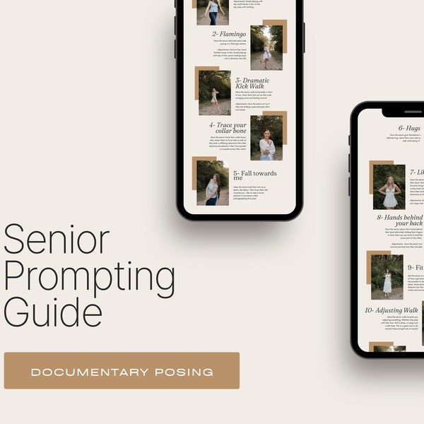 Senior Prompting Guide for Photographers | A posing guide aimed at creating authentic photos | Documentary style prompts | Senior girl pose