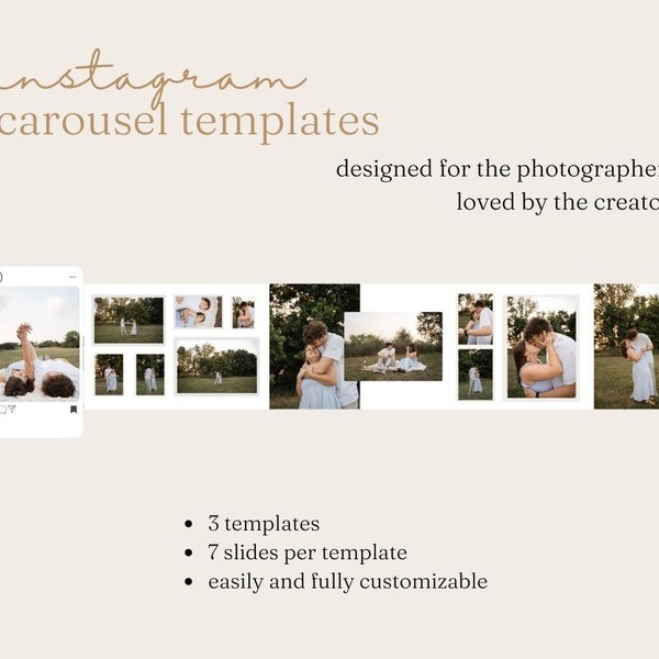 Instagram Seamless Carousel Template for Photographers and Content Creators | Sweet Stories