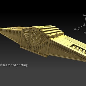Dune 1984 Emperor&#39;s Transport Digital Model for 3D Printing