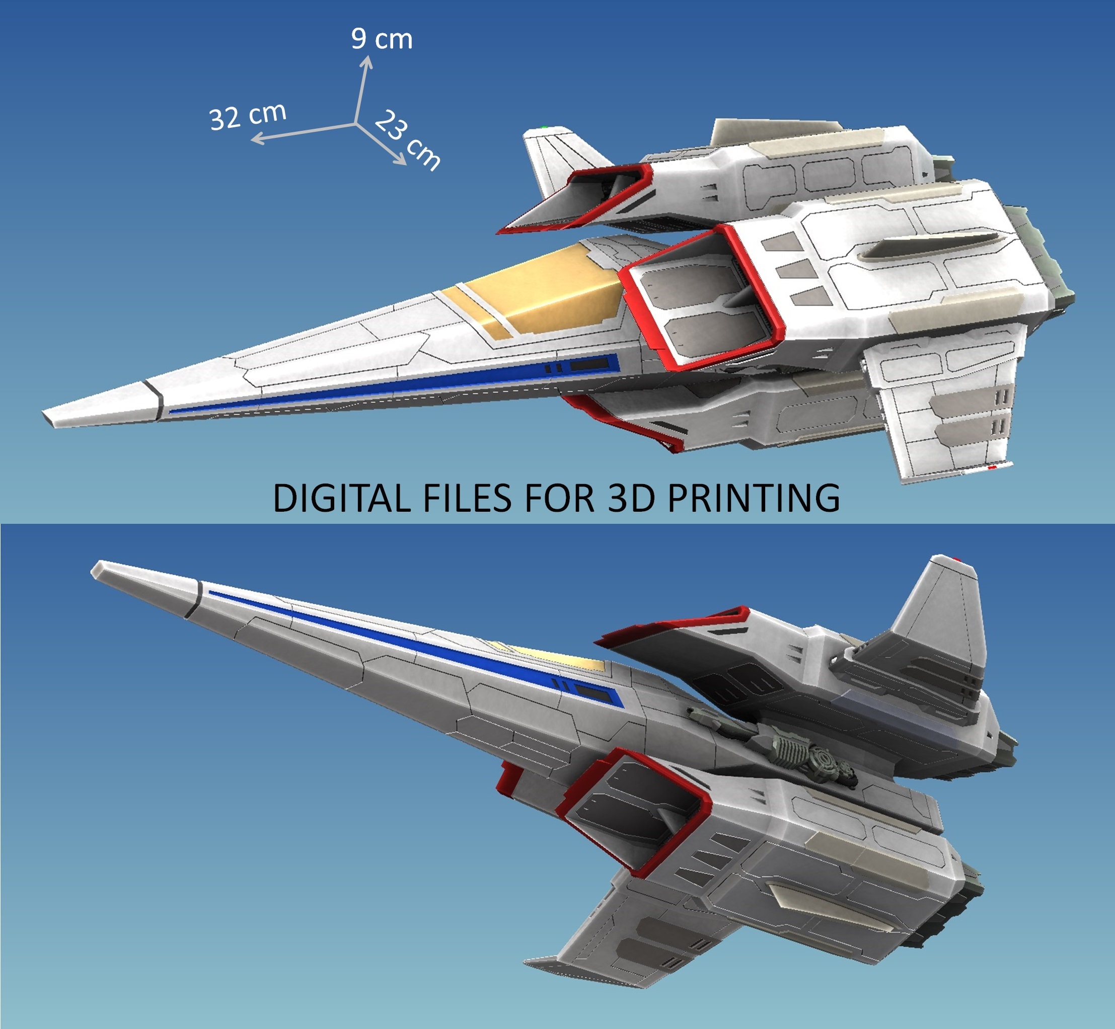 Galaxy Ranger Interceptor (digital Model for 3D Printing) - Etsy