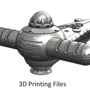 Dune 1984 Harkonnen Frigate Digital Model for 3D Printing