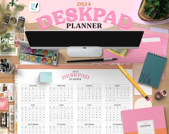 2024 DESKPAD PLANNER -Digital Planner - Ultimate Life Planner -Hyperlinked - GoodNotes Planner - 2024 Calendar -iPad Planner -Tablet Planne