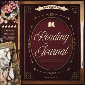 Diario di lettura digitale Bookish Dark Academia, diario di recensioni di libri per GoodNotes, strumento di lettura, Dark Romance, Booktok, regalo per amanti dei libri
