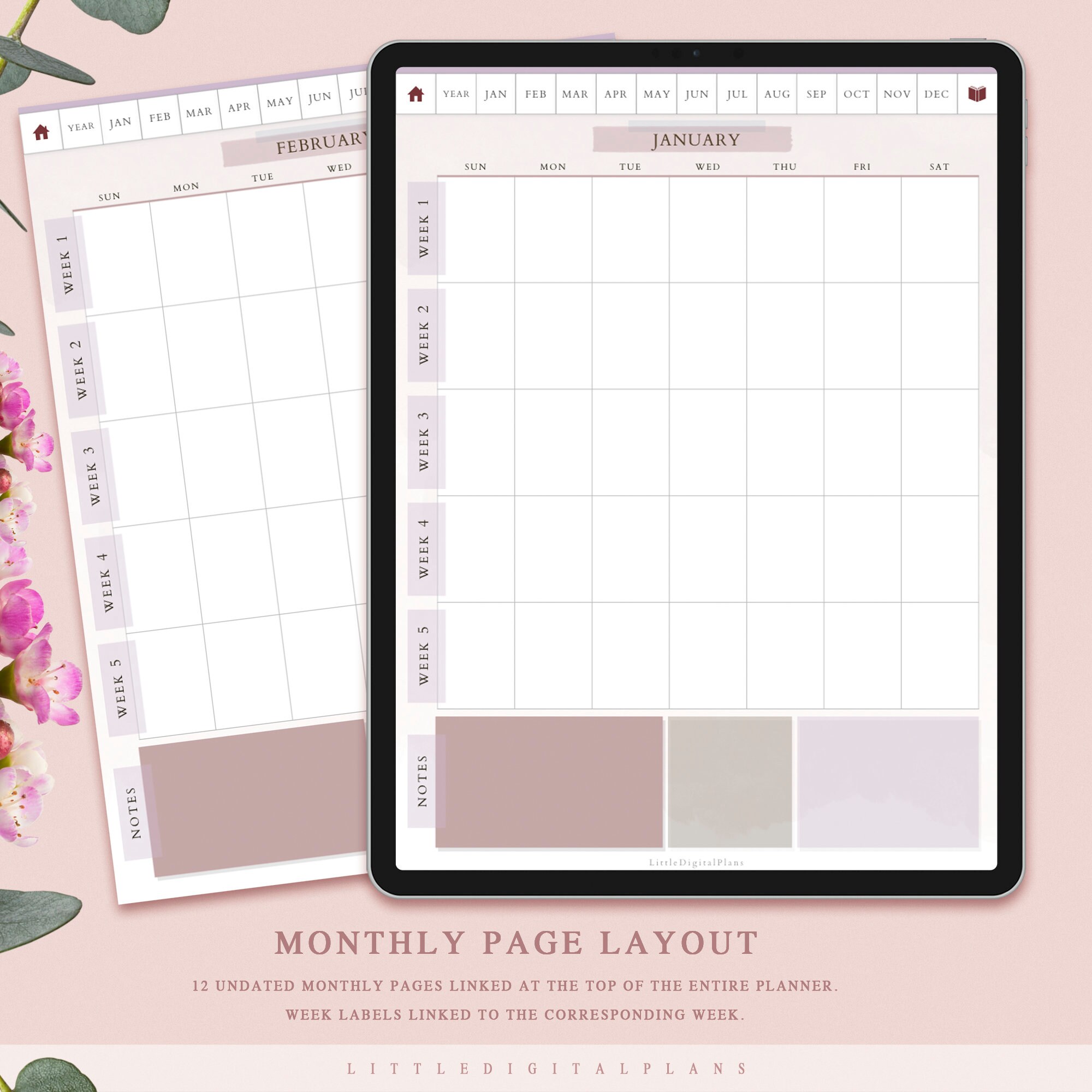 Ultimate Life Planner: Undated Digital Goodnotes Template (PDF) - Etsy