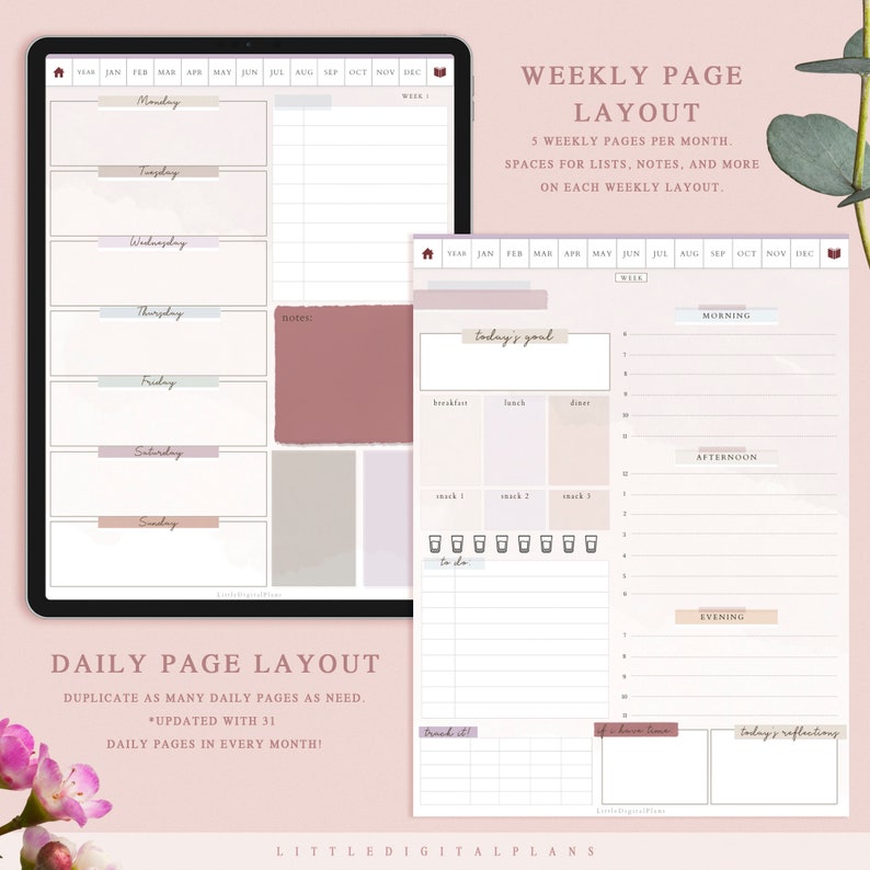 ULTIMATE LIFE PLANNER Undated Digital Planner for Goodnotes Etsy