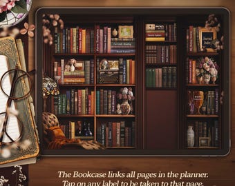 Dark Academia Digital Reading Journal: Book Review & Tracker (PDF)