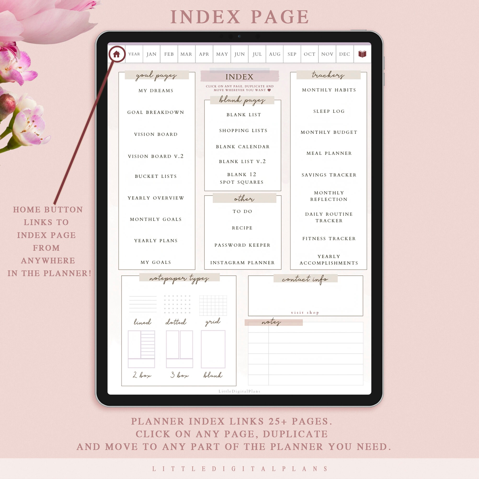 Ultimate Life Planner: Undated Digital Goodnotes Template (PDF) - Etsy