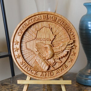 Operation Iraqi Freedom, Iraq War Veteran, Military Plaque, OIF War, Combat Veteran, Enduring Iraqi Freedom
