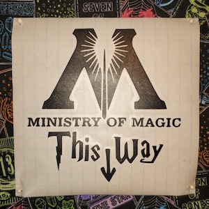 Ministry of Magic This Way Vinyl Decal