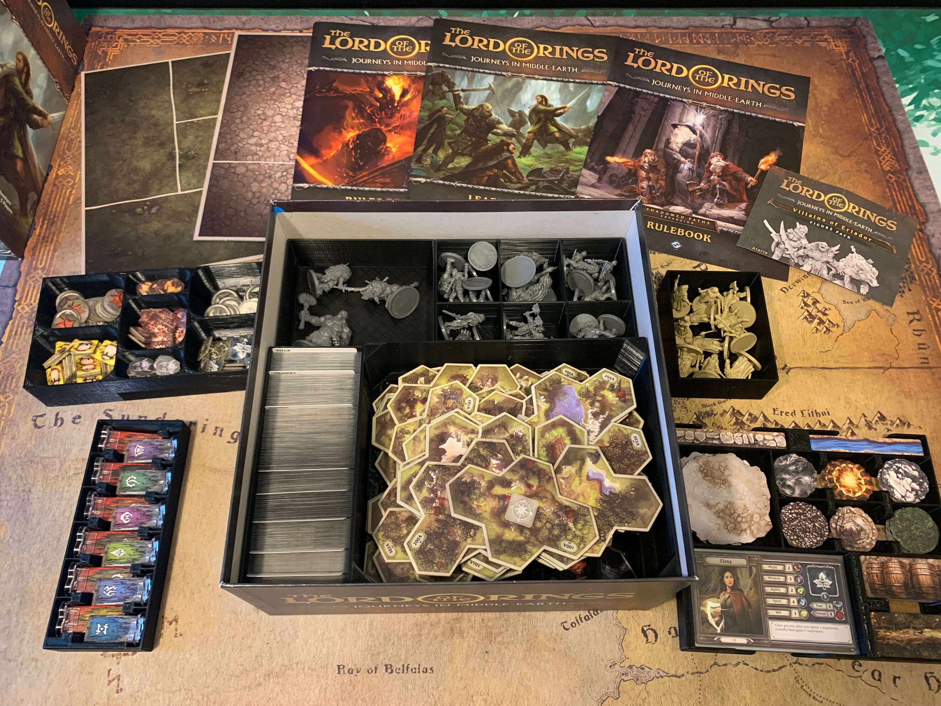 Lord of the Rings Journeys in Middleearth Insert Etsy