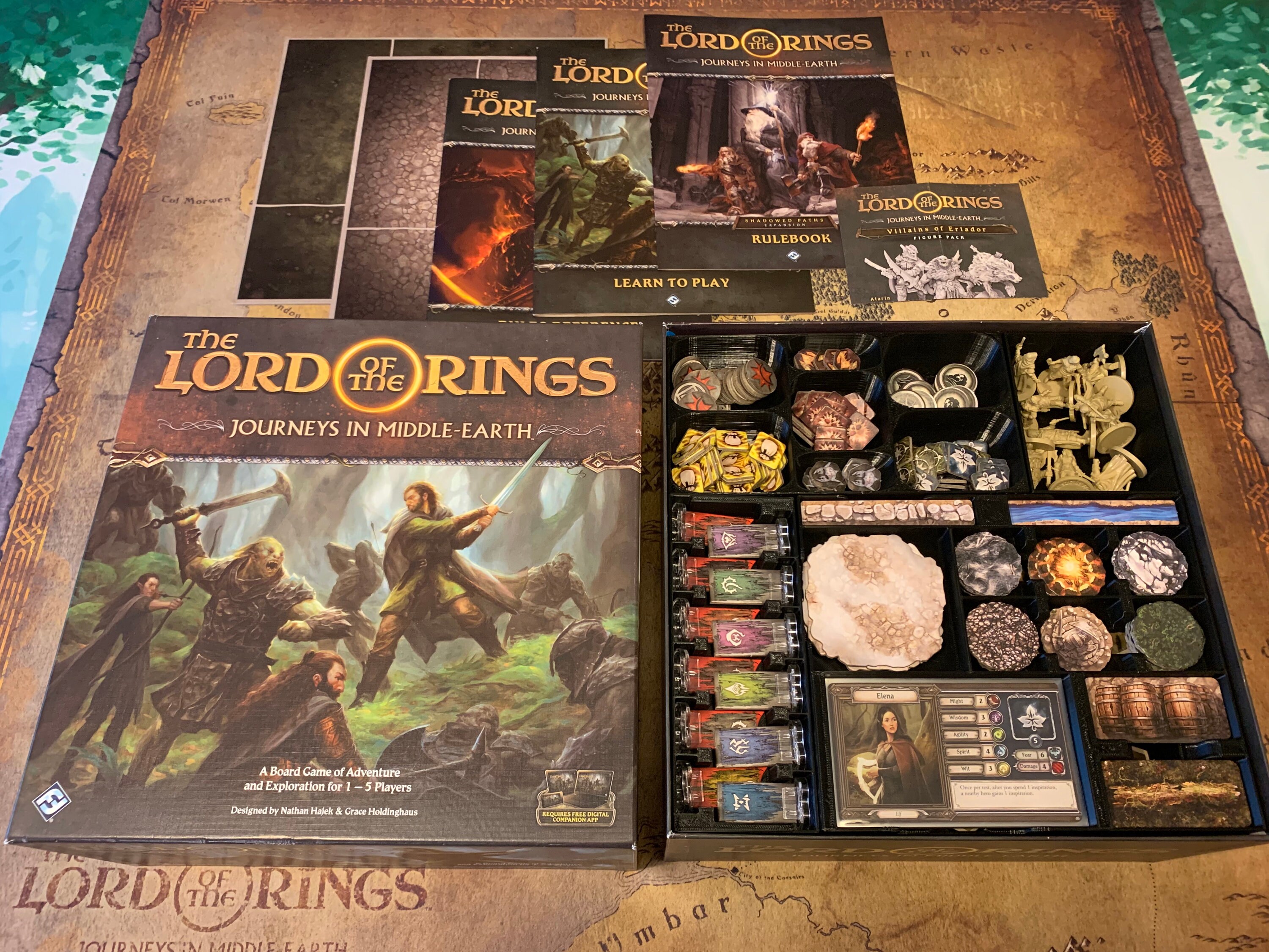 Lord of the Rings Journeys in Middleearth Insert Etsy